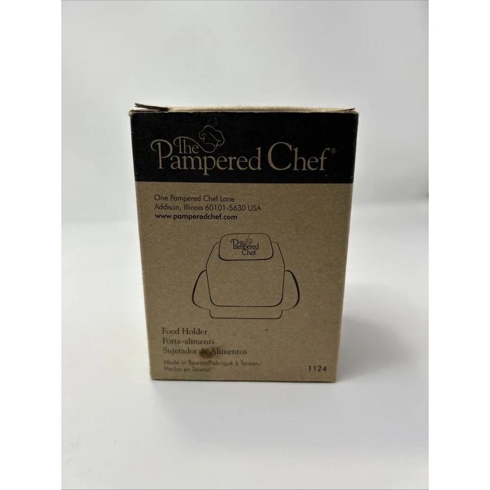 Pampered Chef #1124 Food Holder For Microplane Adjustable Grater ~ Black‎
